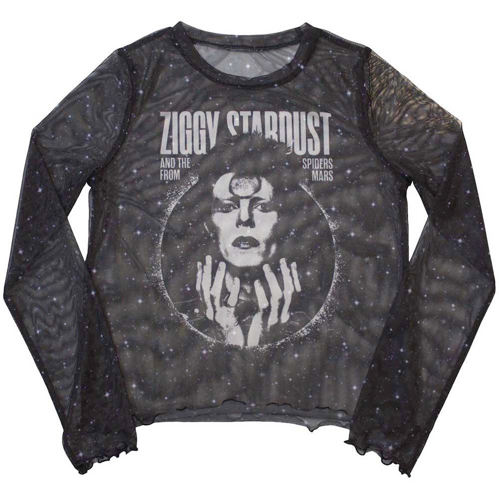 David Bowie - Ziggy V1 Lange ärmel top - Schwarz